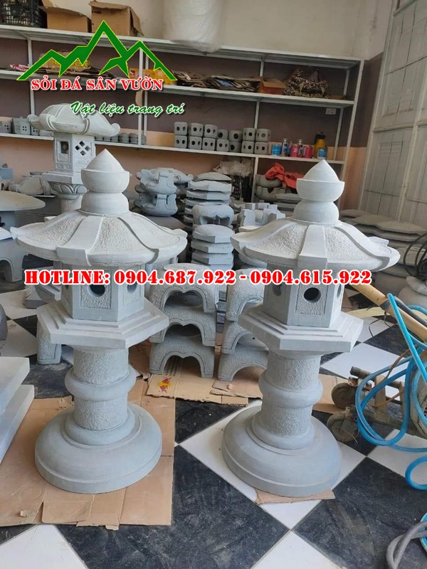 mẫu đèn đá sân vườn