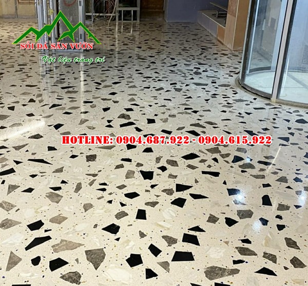 Xi măng trắng làm sàn granito