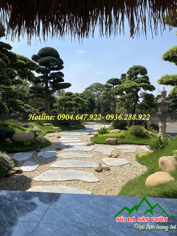 Đá cuội trang trí sân vườn đẹp