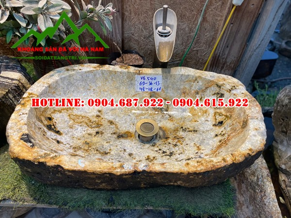 lavabo đá cuội tại quảng ninh